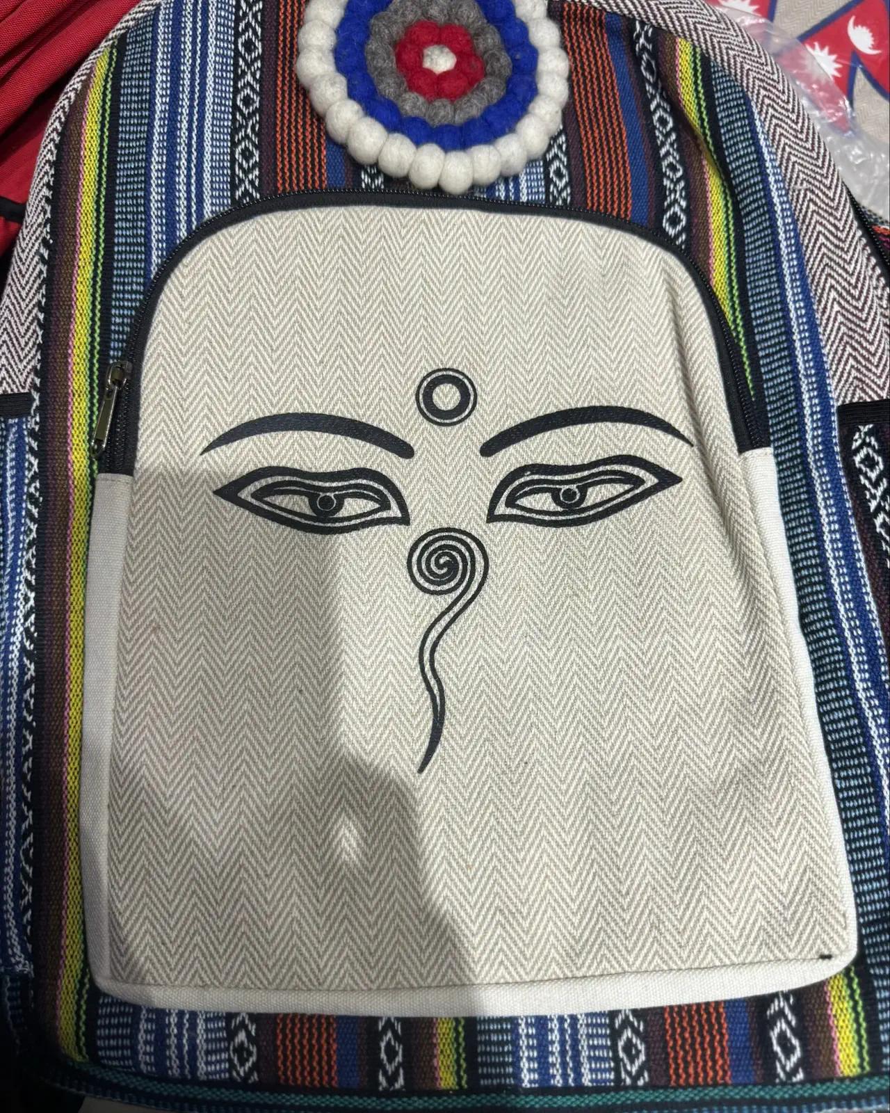 Hemp Rosette Backpack — Buddha Eyes — view 3