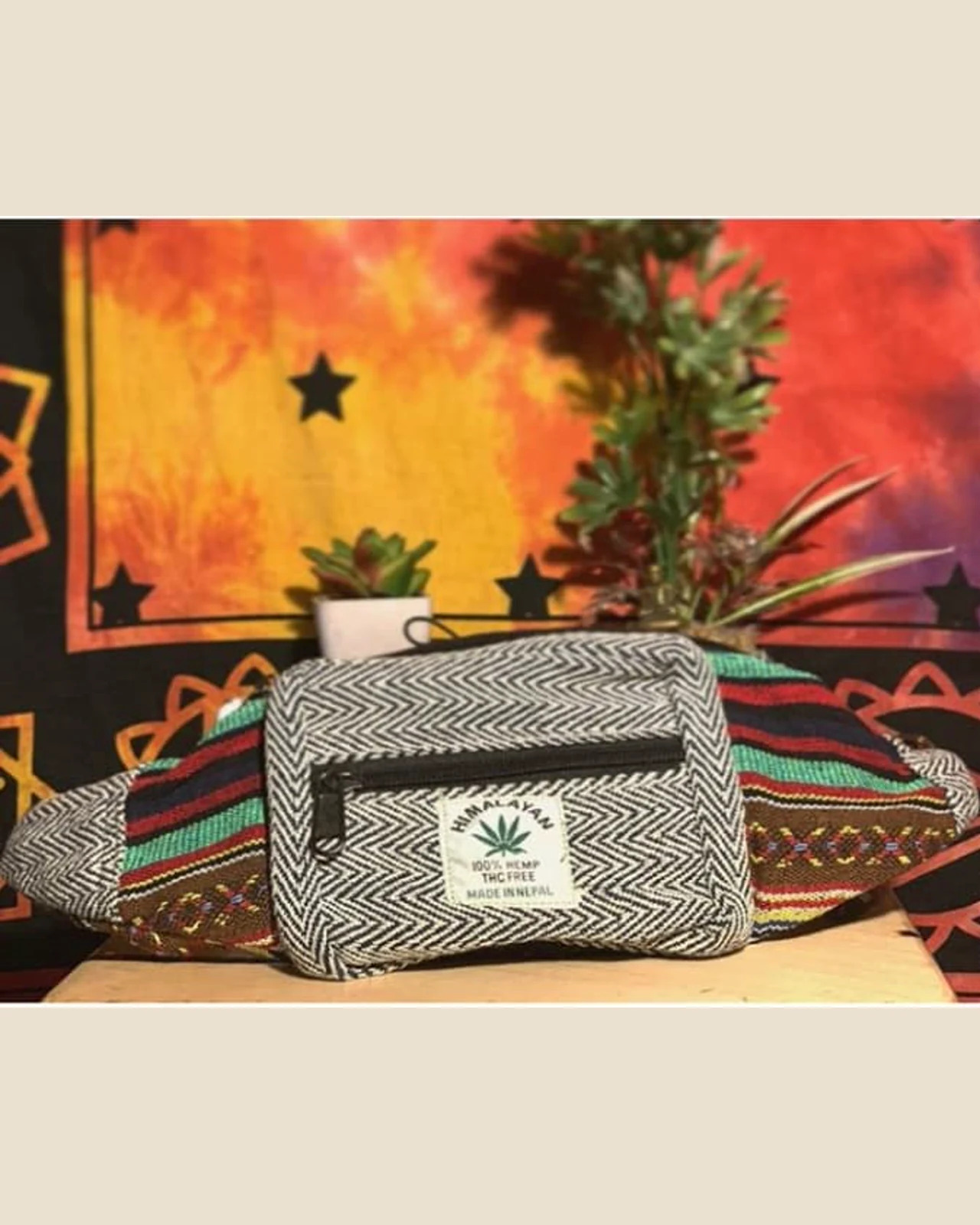 Hemp Waist Pack — Herringbone