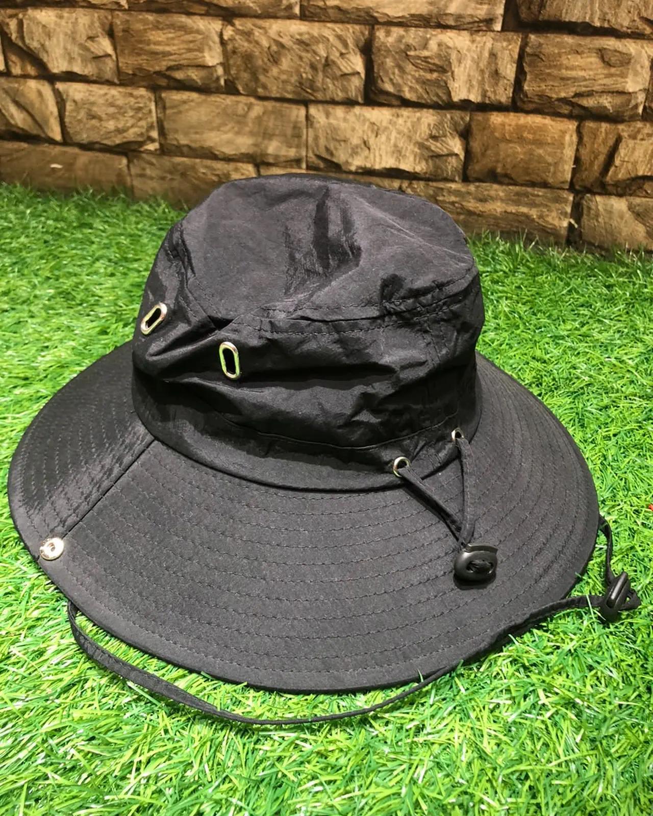 Wide-Brim Boonie Hat — Black — view 2