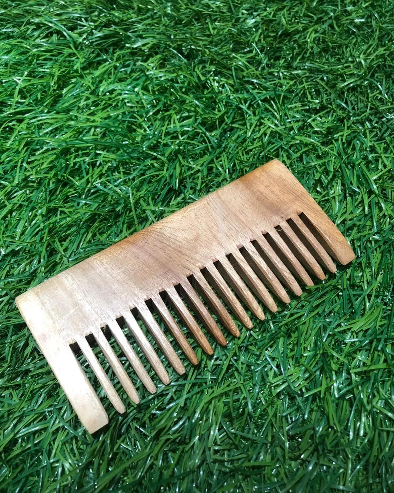 Wooden Wide-Tooth Comb — view 2