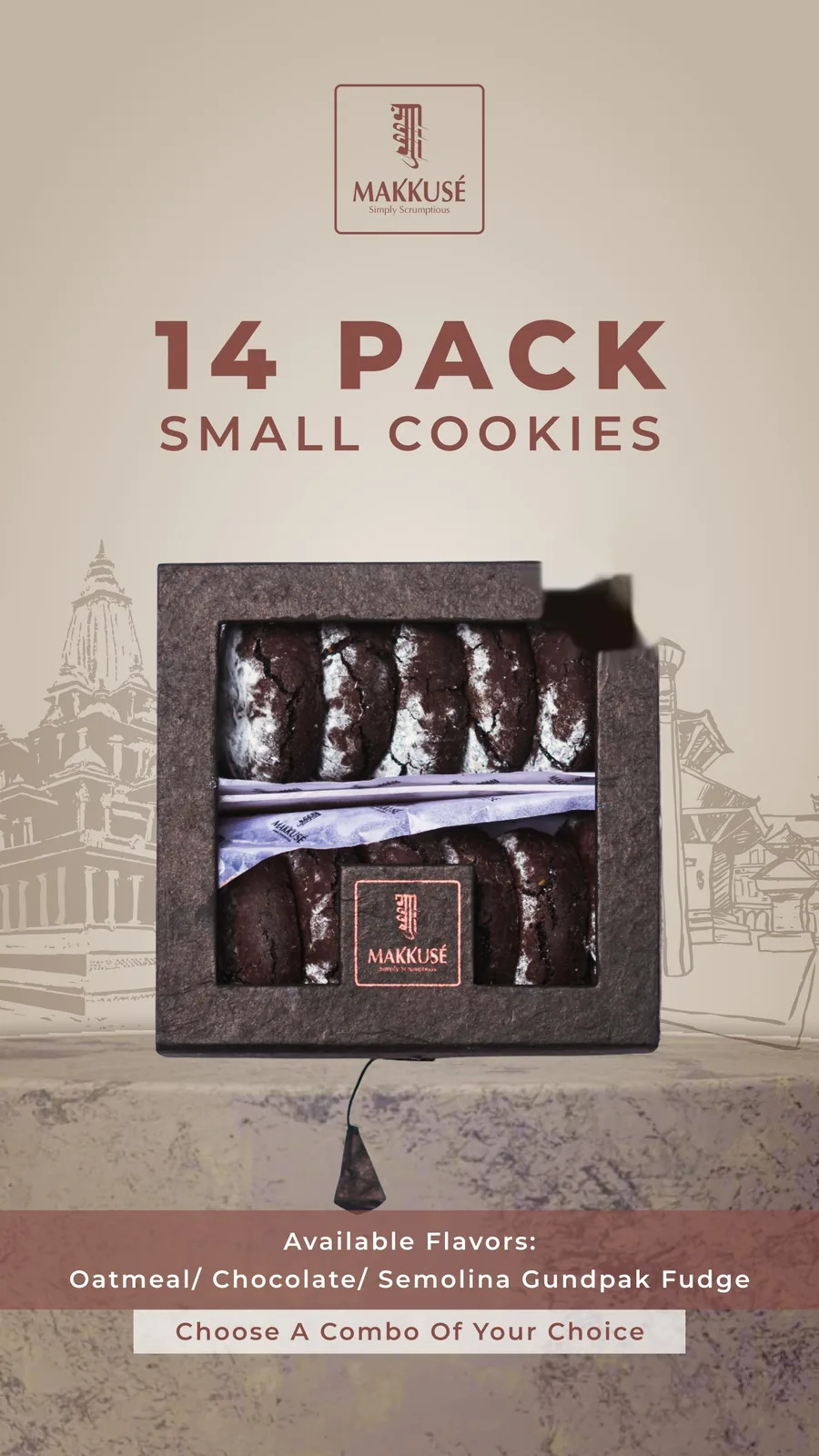 Makkusé 14 Pack Small Cookies