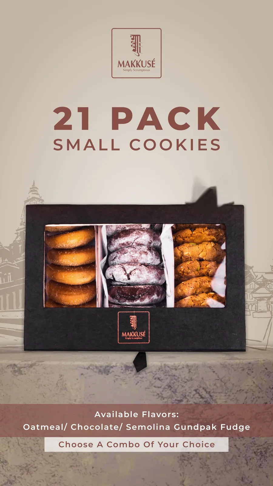 Makkusé 21 Pack Small Cookies