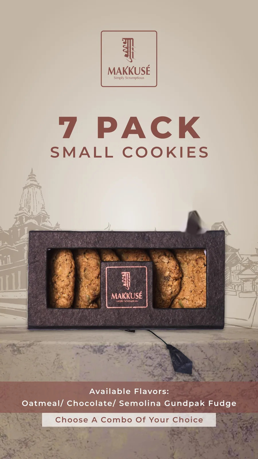 Makkusé 7 Pack Small Cookies