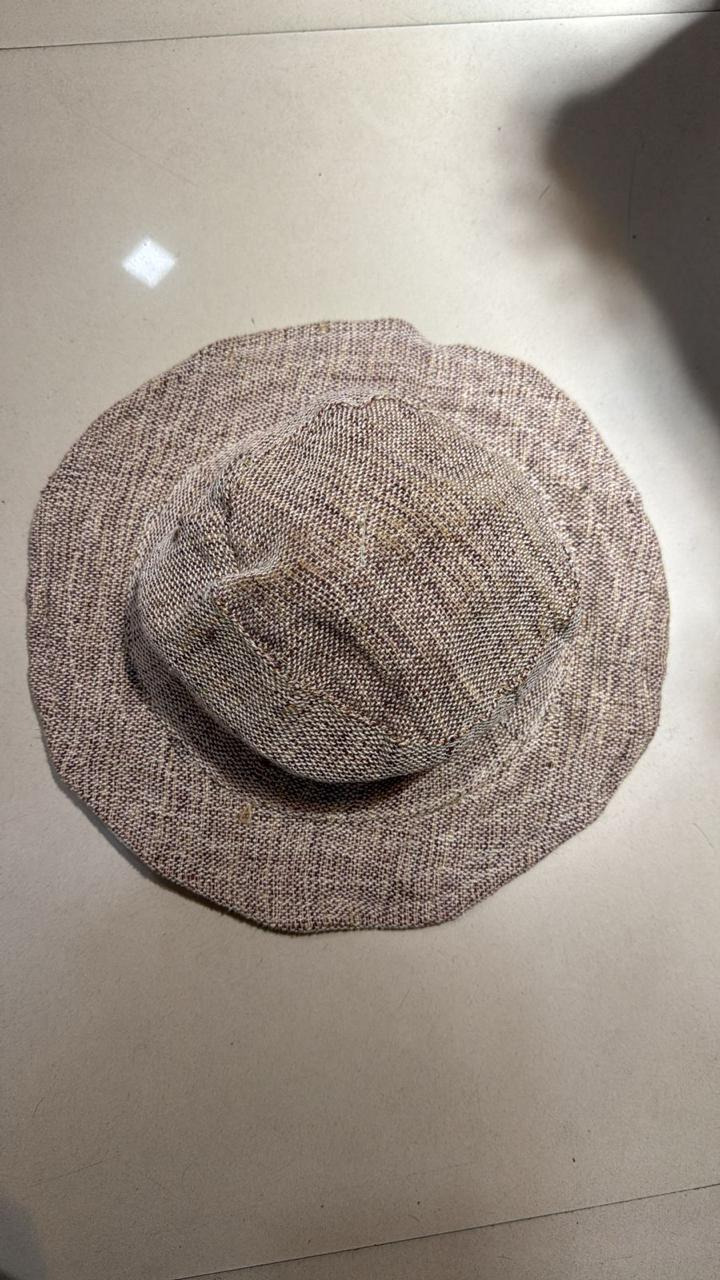 Hemp Handmade Brim Hat — Natural